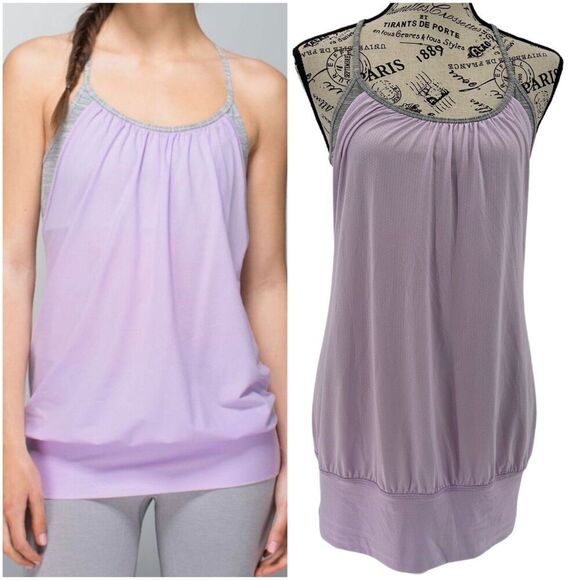 Lululemon No Limits Tank Top Pretty Purple Wee Are From Space Silver Spoon Sze 6 - Picture 1 of 10
